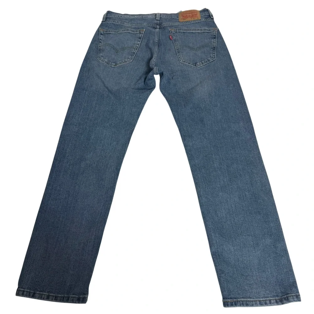 Levi’s 505 Denim Jeans Men's 32x30 Regular Fit Blue Straight Leg Fade Whiskering
